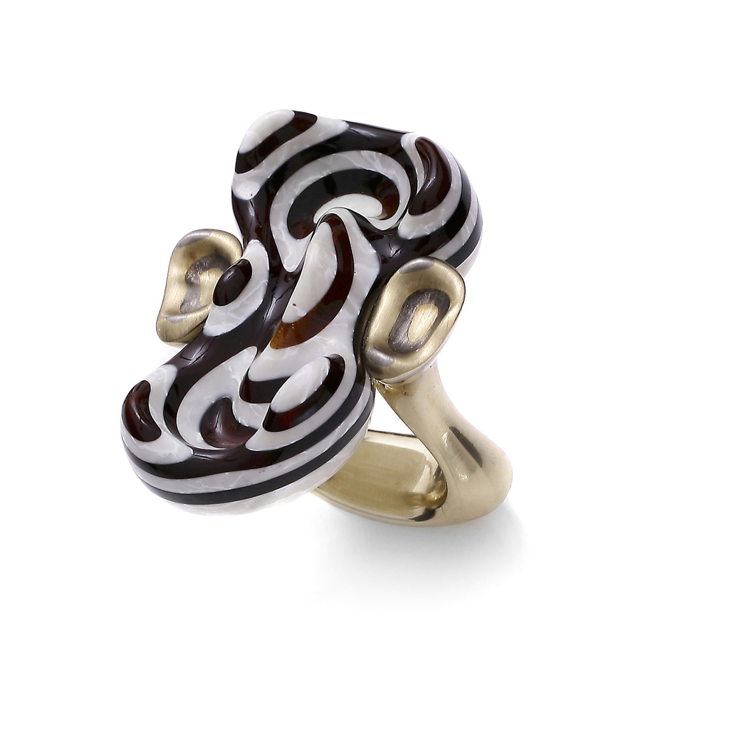 S&A Play On ring amber gold